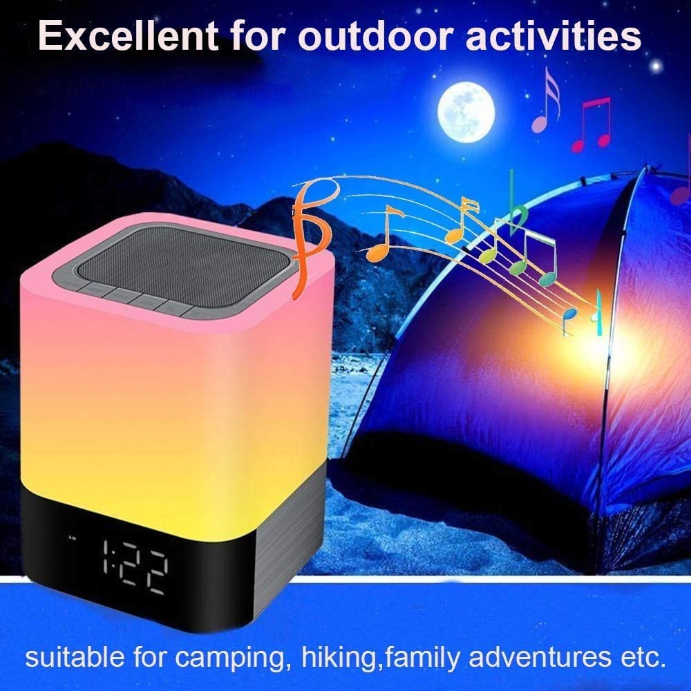 Night Light Bluetooth Speaker Alarm Clock - Smart Tech Shopping