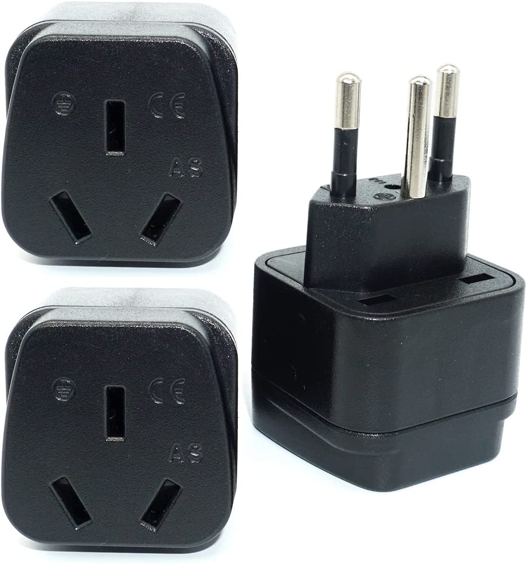 Travel Adapter for Australia/New Zealand with Safety Shutter and Insulated Pins - Smart Tech Shopping
