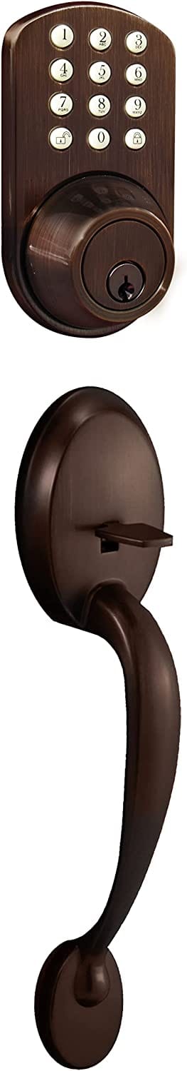 MiLocks BTF-02AQ Digital Deadbolt Door Lock and Passage Handle - Smart Tech Shopping