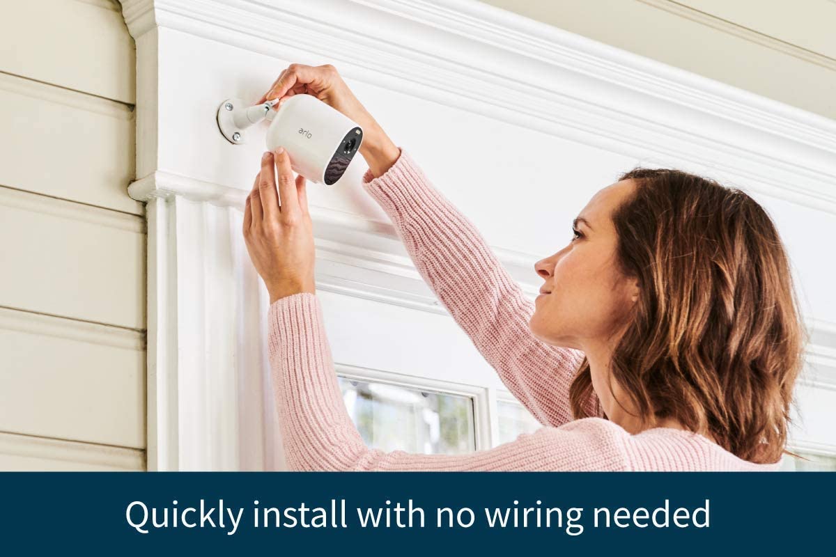 ARLO Essential Spotlight Wireless 3 Camera Kit White - Smart Tech Shopping