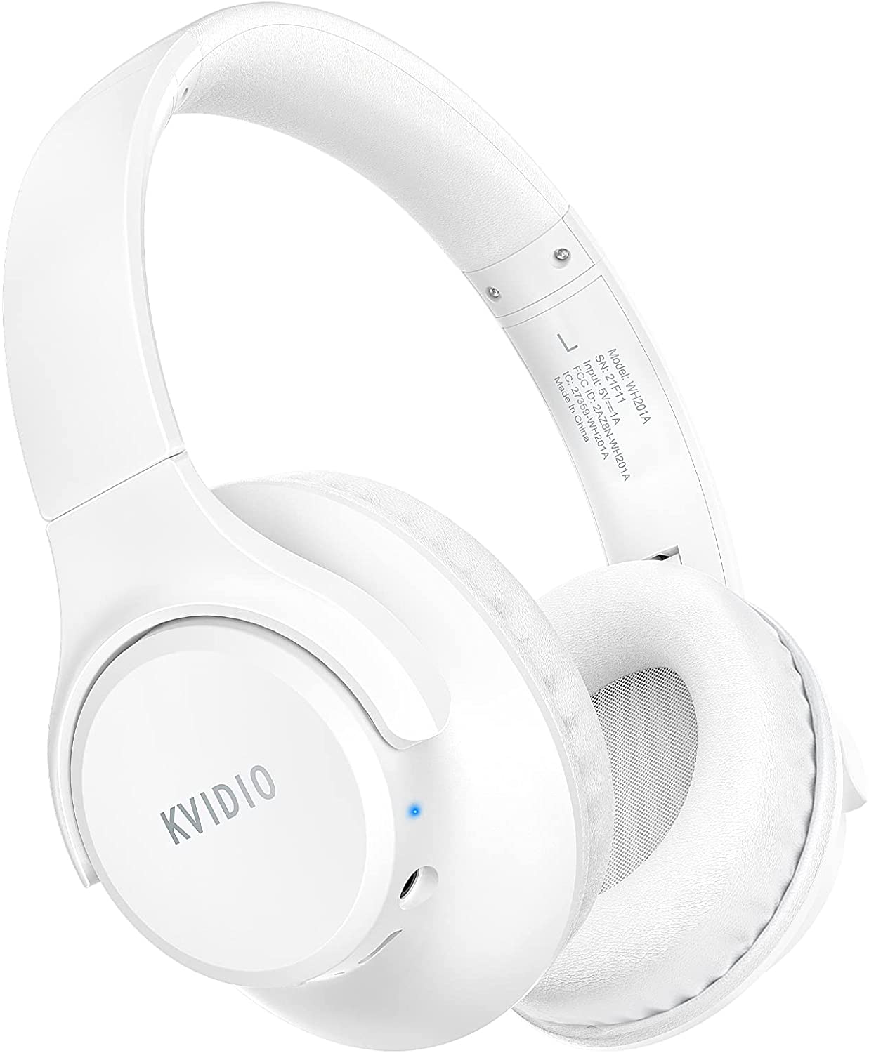 KVIDIO 55Hr Bluetooth Over-Ear Headphones w/Mic, Hi-Fi Sound, Deep Bass, Foldable - Smart Tech Shopping