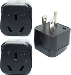 Travel Adapter for Australia/New Zealand with Safety Shutter and Insulated Pins - Smart Tech Shopping