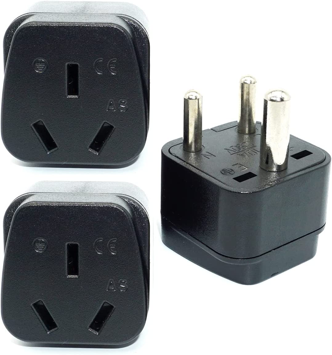 Travel Adapter for Australia/New Zealand with Safety Shutter and Insulated Pins - Smart Tech Shopping
