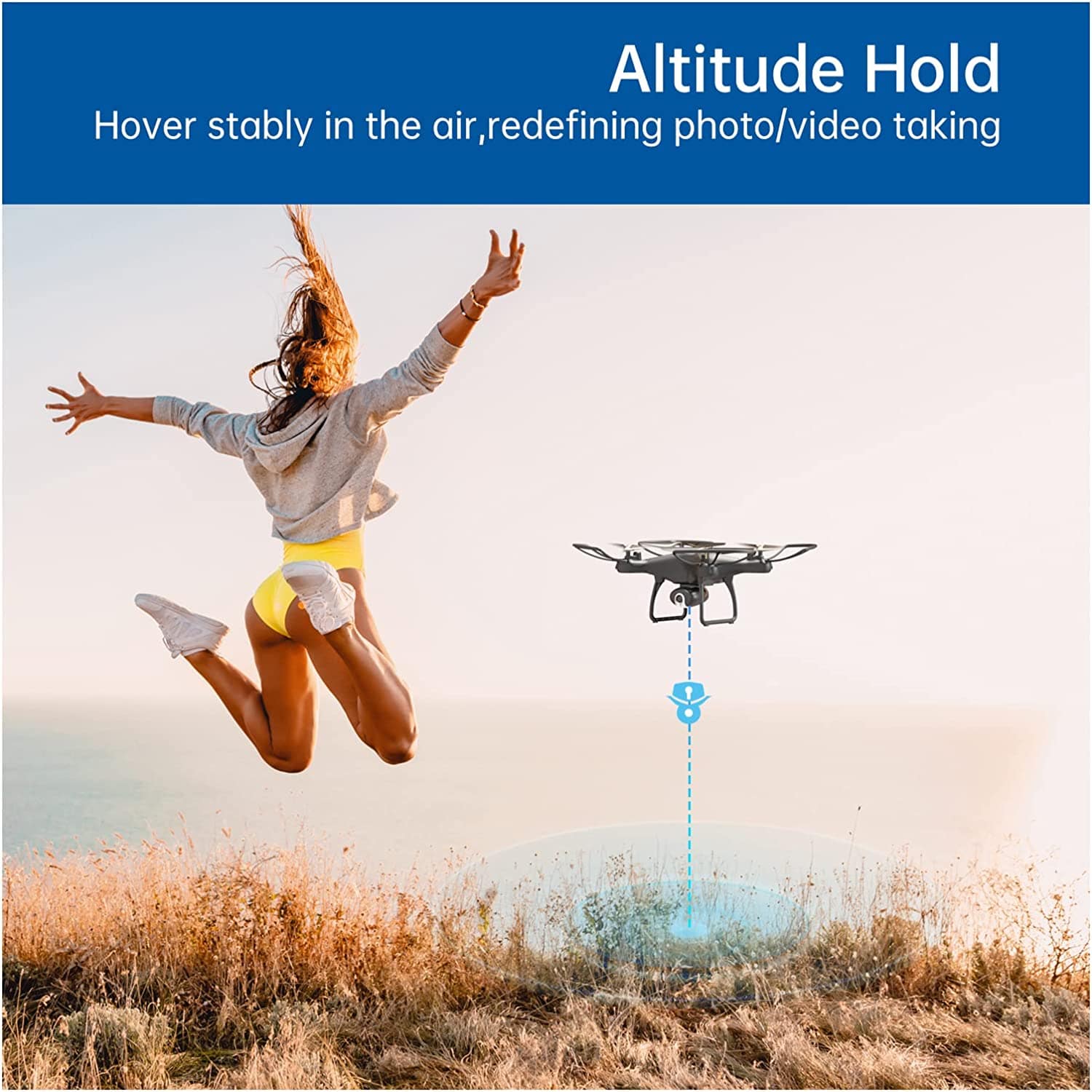 2.7K Camera Drone for Adults w/ Voice & Gesture Control - Beginner Friendly - Smart Tech Shopping