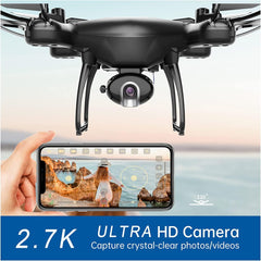 2.7K Camera Drone for Adults w/ Voice & Gesture Control - Beginner Friendly - Smart Tech Shopping