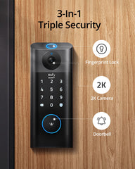 eufy S330 Video Lock & eufyCam 3 Kit: Keyless Entry, Remote Security for Pets