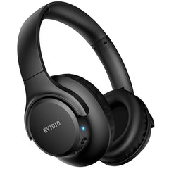 KVIDIO 55Hr Bluetooth Over-Ear Headphones w/Mic, Hi-Fi Sound, Deep Bass, Foldable - Smart Tech Shopping