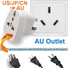 Travel Adapter for Australia/New Zealand with Safety Shutter and Insulated Pins - Smart Tech Shopping