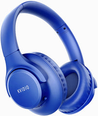 KVIDIO 55Hr Bluetooth Over-Ear Headphones w/Mic, Hi-Fi Sound, Deep Bass, Foldable - Smart Tech Shopping