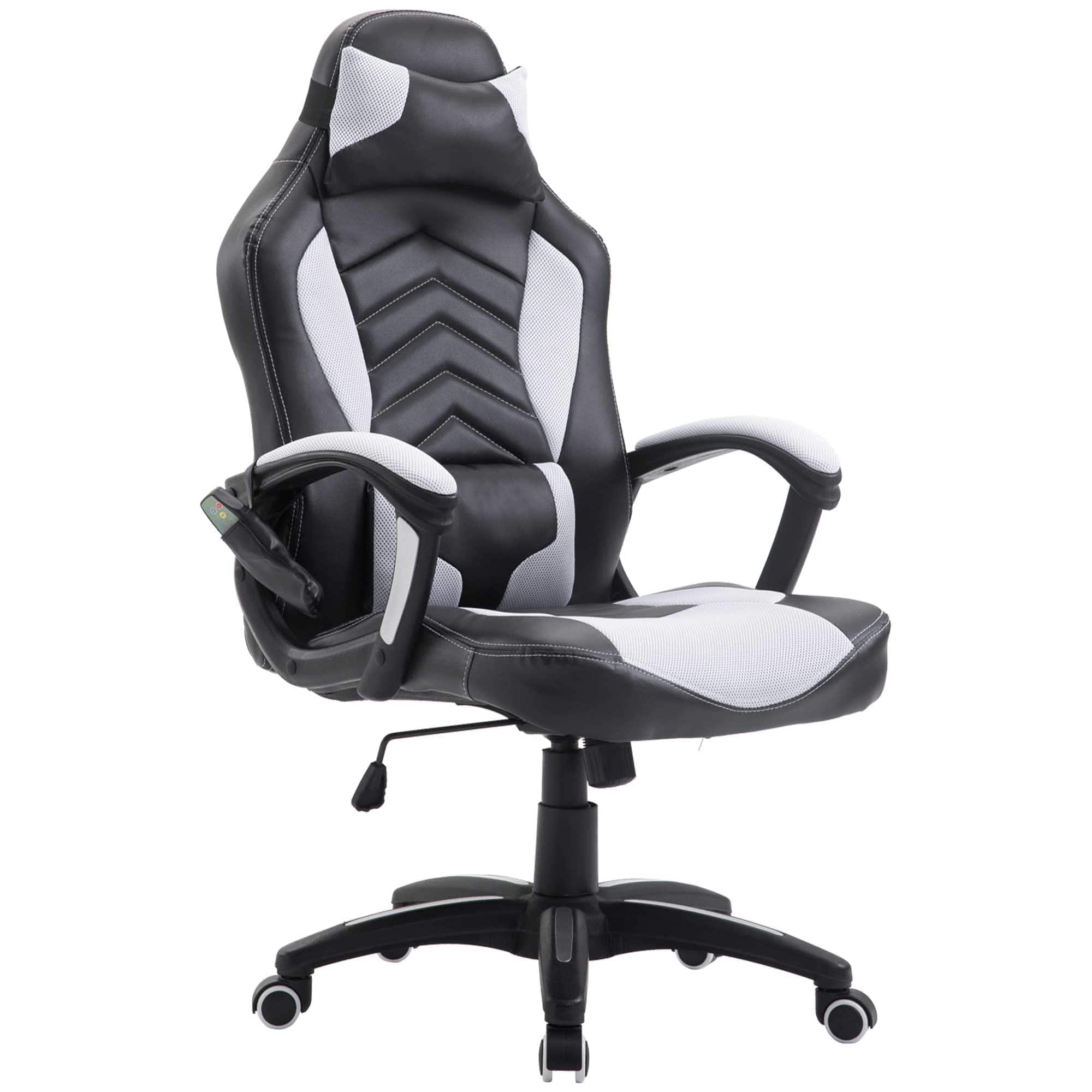Best Gaming Chair with Heat and Massage - HOMCOM 6 Vibrating Point Massage Computer Gaming Chair with 5 Modes - Smart Tech Shopping