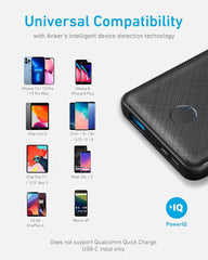 Anker Power Bank 10000mAh With High-Speed PowerIQ Charging Technology and USB-C - Smart Tech Shopping