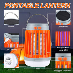 Night Cat Bug Zapper Camping Lamp Flashlight 3 in1 LED Light - Smart Tech Shopping