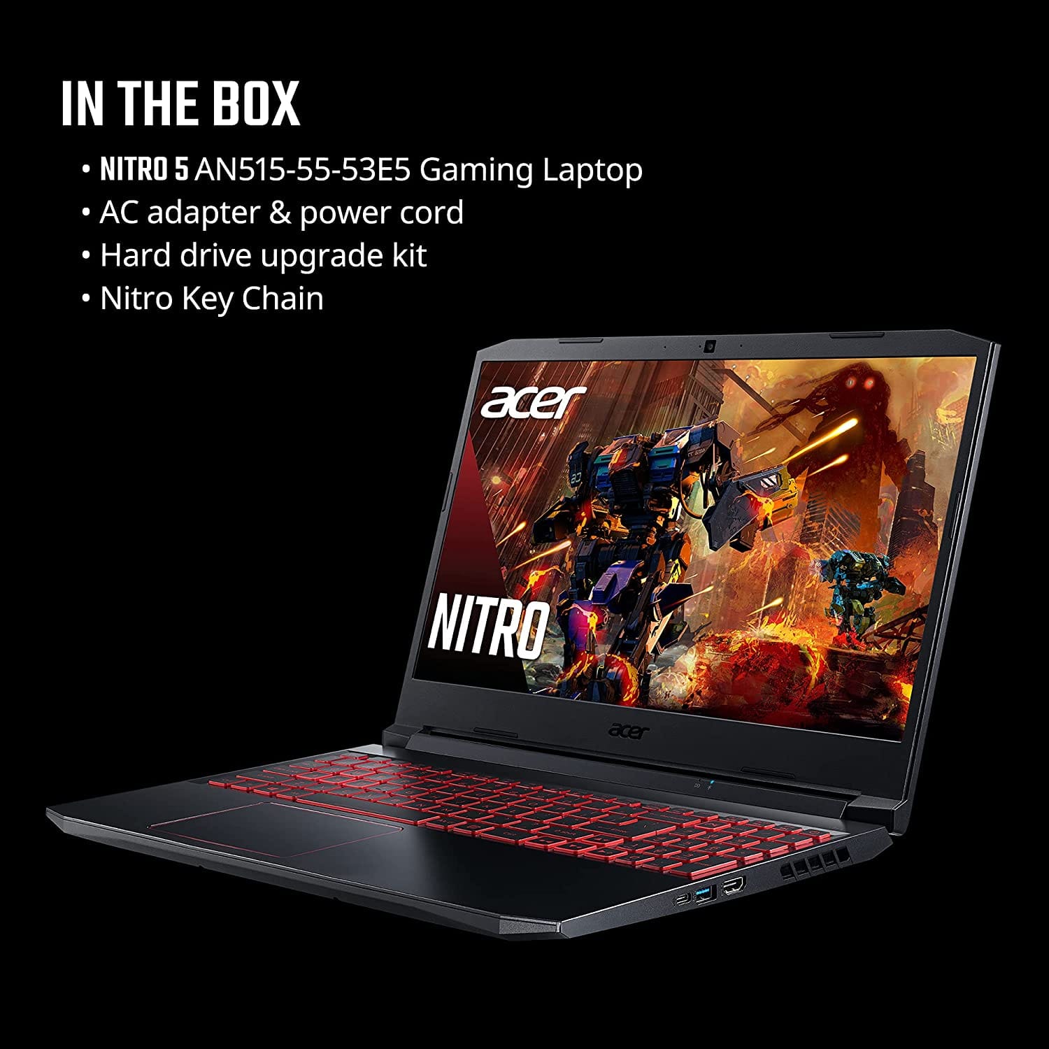 Acer Nitro 5 15.6" Gaming Laptop with 8GB DDR4 & 256GB NVMe SSD - Smart Tech Shopping