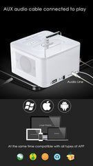 TOPROAD Wireless Bluetooth Speaker 8 Pin Charger Dock Station FM Radio Alarm Clock Audio Music - Smart Tech Shopping