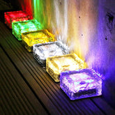Solar Ice Cube Lights for Walkways & Gardens
