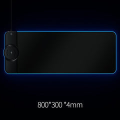 RGB Wireless Charging Mousepad, 15W Luminous Desk Mat for Gamers - Smart Tech Shopping