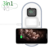 HOCO 3 in 1 Wireless Charger for iPhone, Apple iWatch & Airpods - Smart Tech Shopping