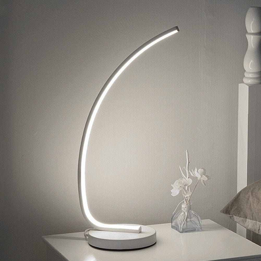 Acrylic Iron Curved Modern Spiral Light - Smart Tech Shopping