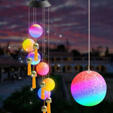 Light Up Your Nights! Solar Wind Chimes with Color-Changing LEDs (Outdoor)
