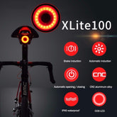 Padonow Smart Bike Tail Light, USB Charging Road Rear Light Saddle Seatpost Bicycle Smart Brake Lights Taillights - Smart Tech Shopping