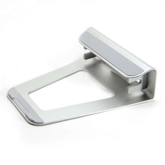 2 In 1 Function Aluminum Alloy Firm Bracket Vertical Base Cooling Stand for MacBook - Smart Tech Shopping