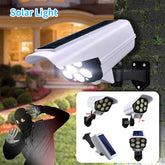 Outdoor Solar Lights with Motion Sensor and Dummy Camera