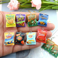 Snack Attack! Kawaii Potato Chip Charms for Bracelets & Jewelry