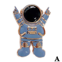 Three Dimensional Mobile Phone Holder , Astronaut Electroplated Lazy Desktop Support For Phone