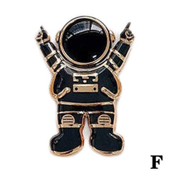 Three Dimensional Mobile Phone Holder , Astronaut Electroplated Lazy Desktop Support For Phone