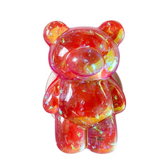 3D Cute Laser Bear Cell Phone Holder , Grip Tok Bracket Cellphone Support