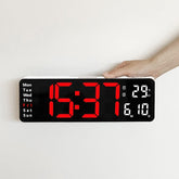 Large LED Digital Wall Clock with Remote Control