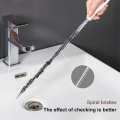 45cm Pipe Dredging Brush Bathroom Hair Sewer Sink Cleaning Brush, Drain Cleaner