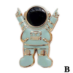 Three Dimensional Mobile Phone Holder , Astronaut Electroplated Lazy Desktop Support For Phone