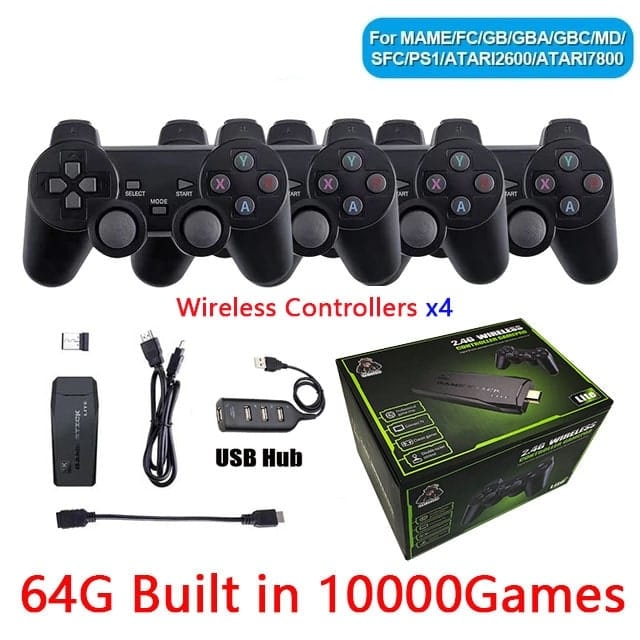 4K 2.4G Portable video game console including 10000 games - Smart Tech Shopping