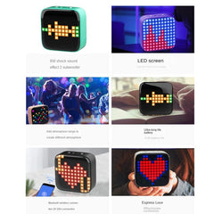 Retro Pixel Art Portable Speaker, LED Bluetooth - Smart Tech Shopping