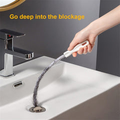 45cm Pipe Dredging Brush Bathroom Hair Sewer Sink Cleaning Brush, Drain Cleaner