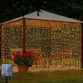 LED Solar Garden Curtain Lights for Christmas and New Year Decoration (IP65 Waterproof)
