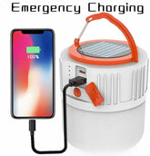 Rechargeable Solar LED Camping Lantern for Outdoor Adventures and Emergencies