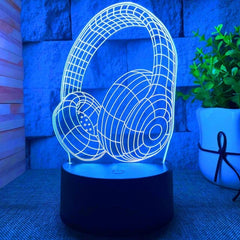 3D Night Lamp Gaming Room Desk Setup Lighting Decor Gamepad Icon