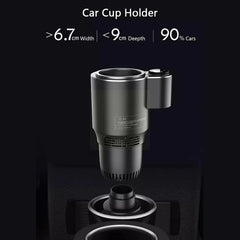 Smart 2 In 1 Car Cup Cooler 12V Portable Mini Auto Refrigerator