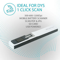 IRIScan Book Portable Scanner Wireless Battery - v5 : 12PPM 1200dpi Hand Scanner, Mini Scanner, PDF Editor, scan to Word, PDF, XLS, SD Card, Document Scanner, SD, scan Thru USB, Win Mac