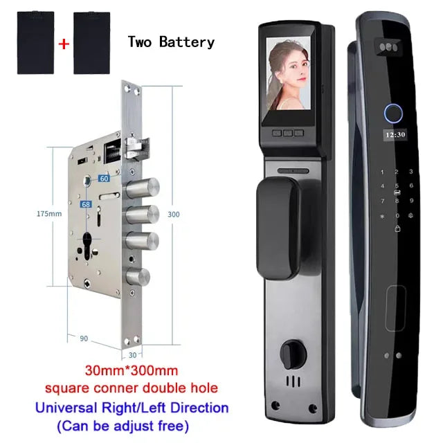 3D Face Recognition Lock with Video Call & Fingerprint Access