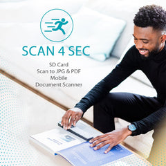 IRIScan Book Portable Scanner Wireless Battery - v5 : 12PPM 1200dpi Hand Scanner, Mini Scanner, PDF Editor, scan to Word, PDF, XLS, SD Card, Document Scanner, SD, scan Thru USB, Win Mac