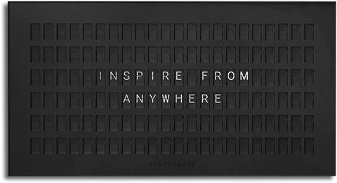 Message Board - Flagship Black - Inspire From Anywhere With The Beautiful 42” Split-Flap Display - Smart Messaging Display