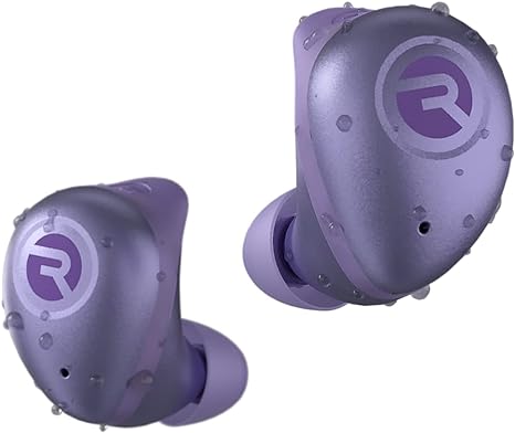 Raycon Fitness Bluetooth True Wireless Earbuds with Built in Mic 56 Hours of Battery IPX7 Waterproof Active Noise Cancellation and Awareness Mode Bluetooth 5.3 Portable Sport (Purple)