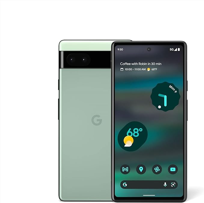 Google Pixel 6a | 5G Unlocked Phone | 12MP Camera | 24Hr Battery | Charcoal | Android