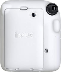 Fujifilm Instax Mini 12: Fun & Easy Instant Camera (Clay White, Selfies!)