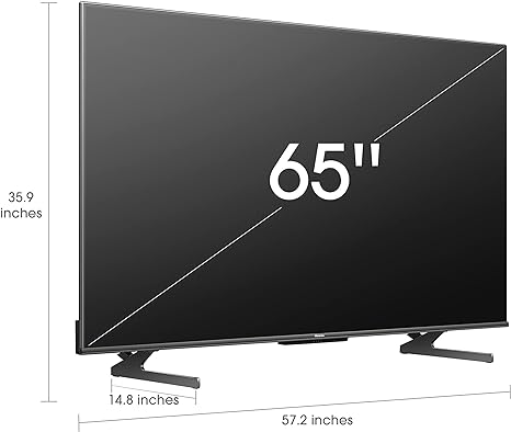 Hisense 65U8H QLED 65-Inch 4K ULED Smart TV with Alexa, Google TV, Dolby Vision, and Mini-LED Backlight