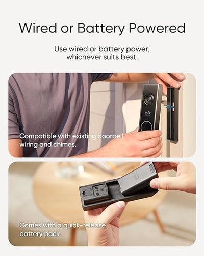 eufy Security Video Doorbell E340 Dual Cameras with 2K Full HD and Color Night Vision