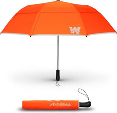 Weatherman Umbrella: Conquer Downpours with Style (Neon Orange)
